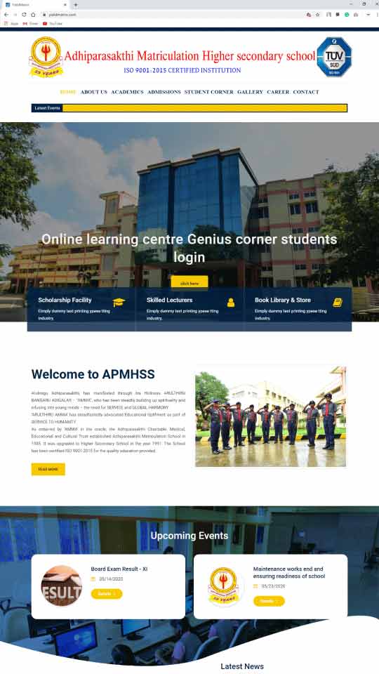 APMHSS Ecommerce Website Design